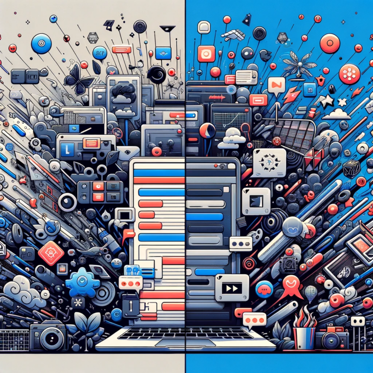 Digital art of technology explosion from a laptop, symbolizing modern web design practices.