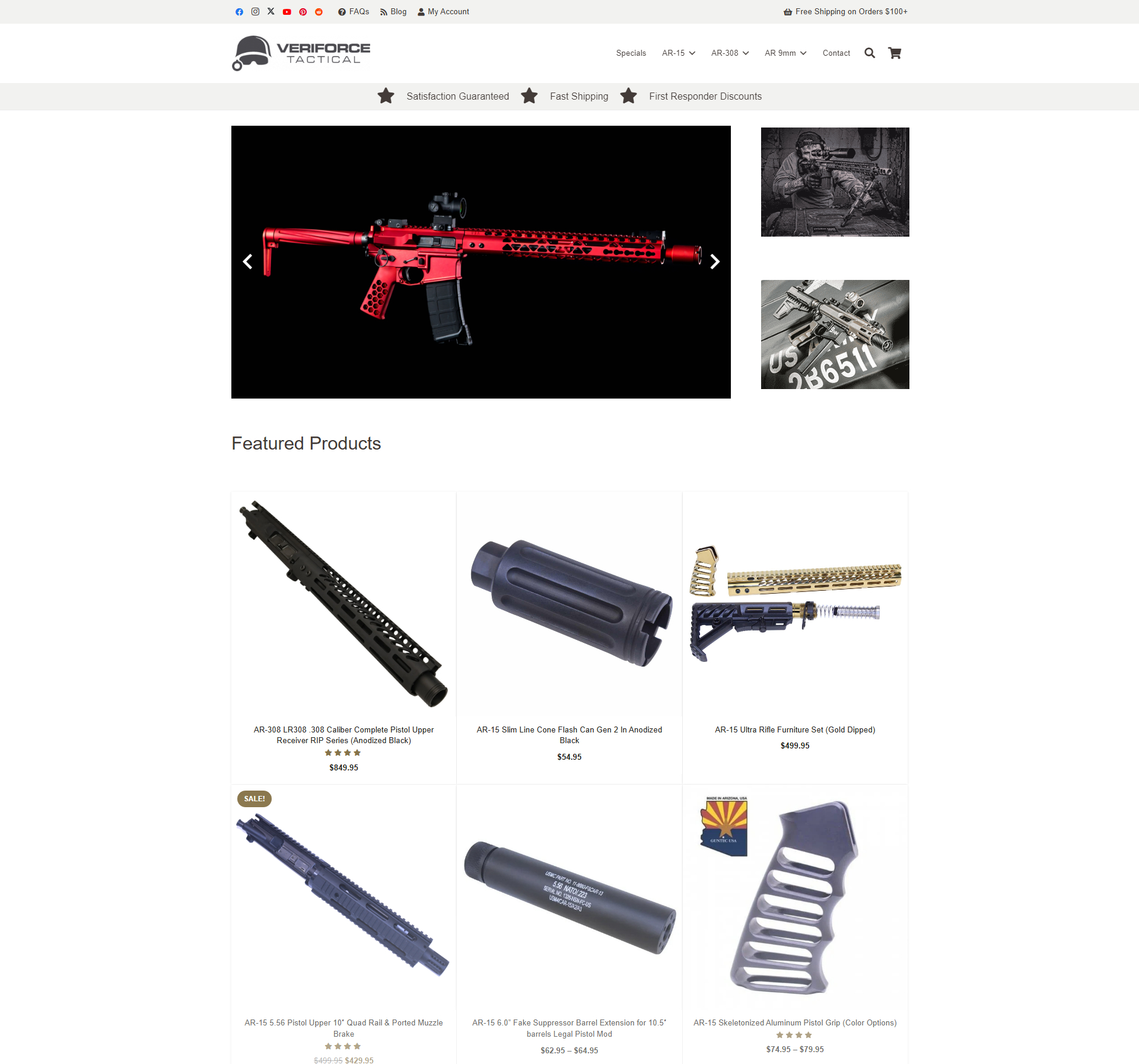 Shop AR-15 rifle parts and accessories online.