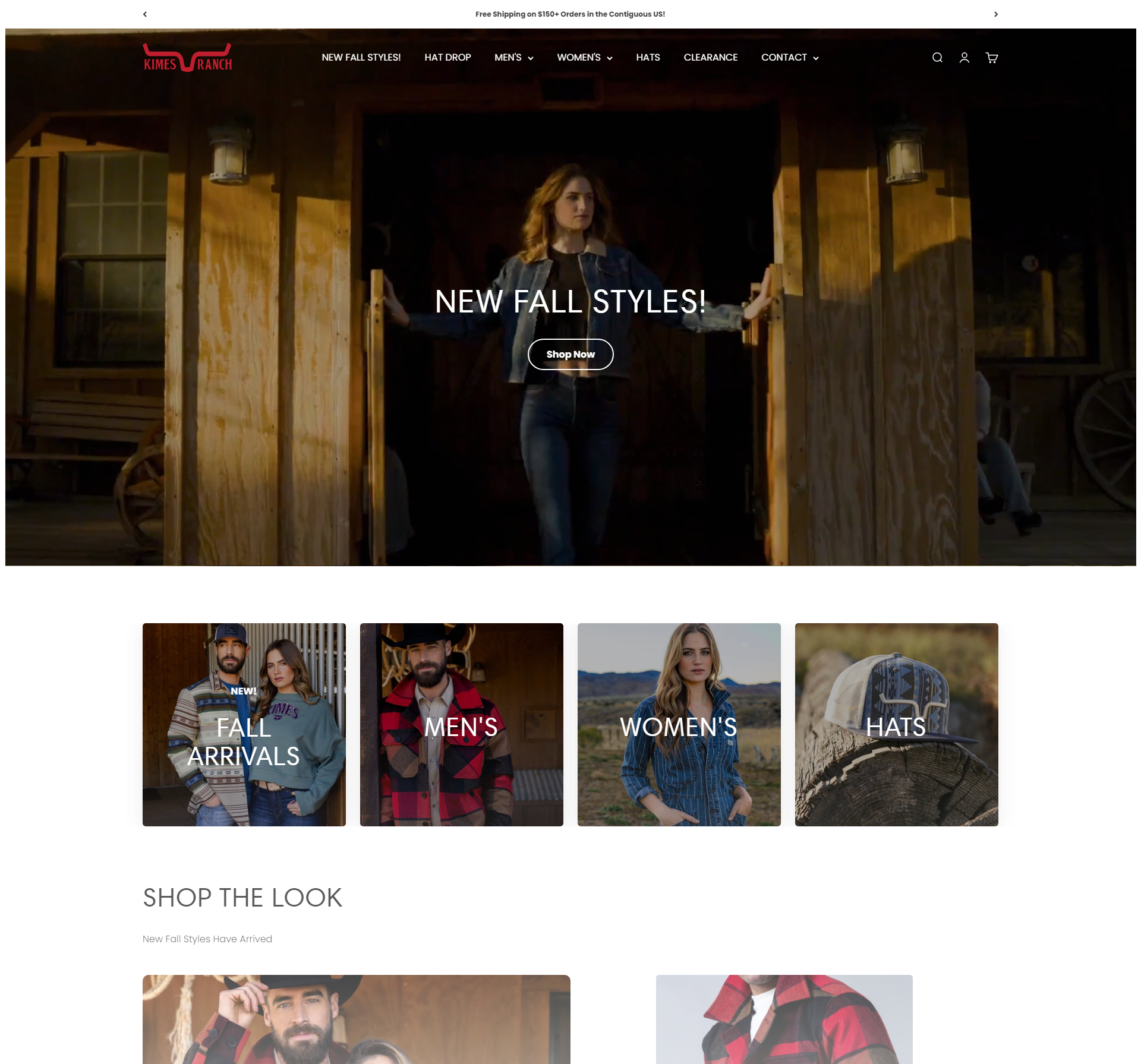 Explore new Fall and Winter fashion styles on our updated e-commerce site.