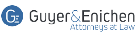 Guyer & Enichen logo, professional blue emblem for attorneys at law.