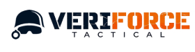 Veriforce Tactical logo featuring blue helmet and bold text.